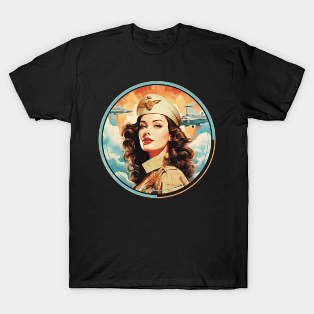 Pinup4 T-Shirt by FreedomIllustrations